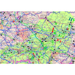 Карта ТЭК России и ближнего зарубежья. (Масштаб 1 : 4 млн.) 