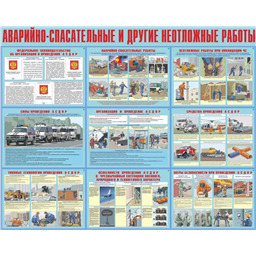 Комплект плакатов Аварийно-спасательные и другие неотложные работы (10 листов, А3)