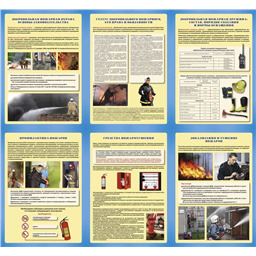 Комплект плакатов Добровольная пожарная дружина (6 листов, А3)