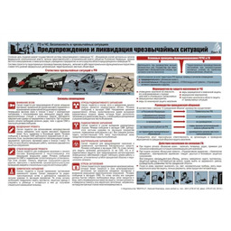 Комплект плакатов ГО и ЧС. Безопасность в чрезвычайных ситуациях (3 листа, A3, лам.)