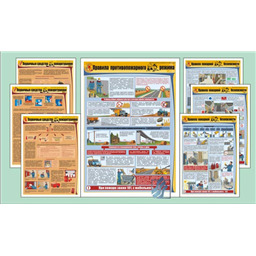 Комплект плакатов Подборка плакатов по пожарной безопасности (7 листов, А2, лам.)