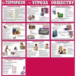 Комплект плакатов Терроризм - угроза обществу (10 листов, А3)