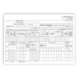 Лицевой счет (Унифицированная форма № Т-54, Форма по ОКУД 0301012) (100 шт.)