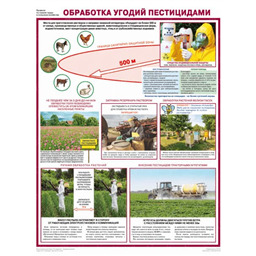 Плакат Обработка угодий пестицидами (A3, лам.)